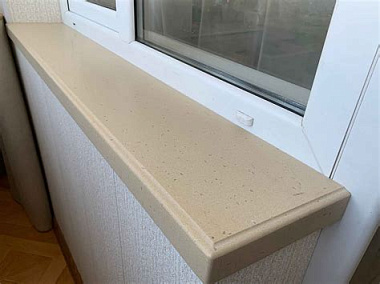 Подоконник из искусственного камня Grandex P-102 Pure Beige